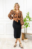 Wild Charm Leopard Cardigan Sweater