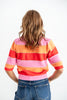 Stripe Of Happiness Short Sleeve Sweater