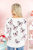 Flutter Away Butterfly Sweater