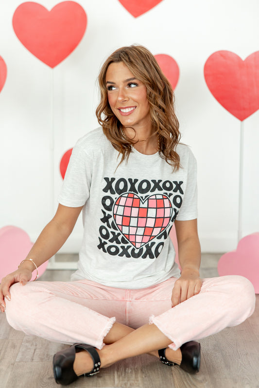 Disco Hearts Graphic Tee