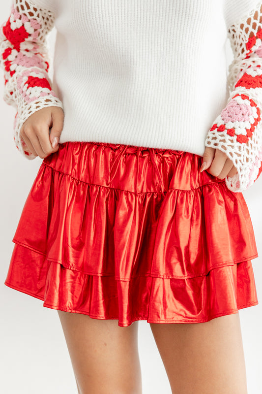 Big Apple Sparkle Tiered Skort