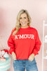 Amour Graphic Crew Neck Sweatshirt