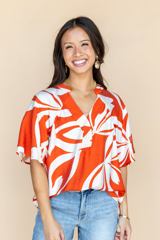 Island Breeze V-Neck Top