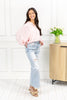 Make It Happen Light Wash Wide Leg Crop Jeans