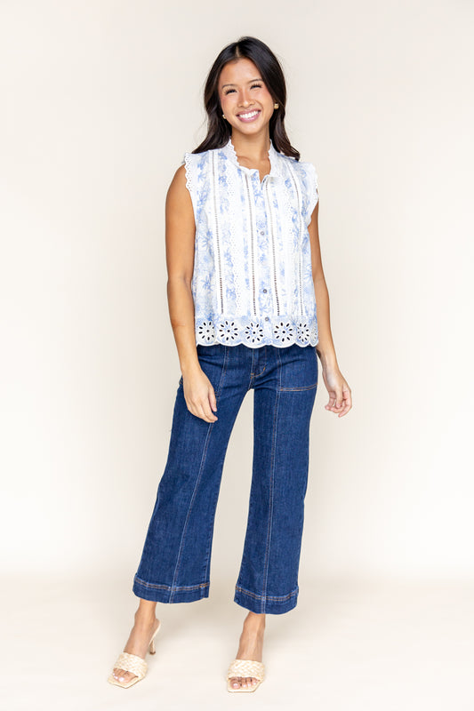 Charming Moments Sleeveless Blouse