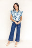 Moonbeam Ruffles Sleeveless Blouse