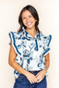 Moonbeam Ruffles Sleeveless Blouse