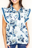 Moonbeam Ruffles Sleeveless Blouse