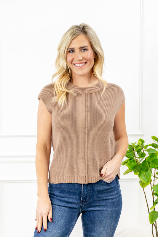 Pinewood Paths Sleeveless Sweater