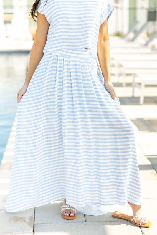 Serene Shoreline Maxi Skirt