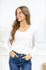 Willow Lane V-Neck Long Sleeve Fitted Top