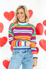 Joyful Weave Striped Knit Sweater