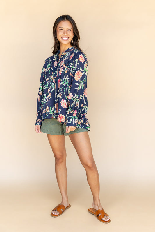 Nature's Bloom Long Sleeve Top