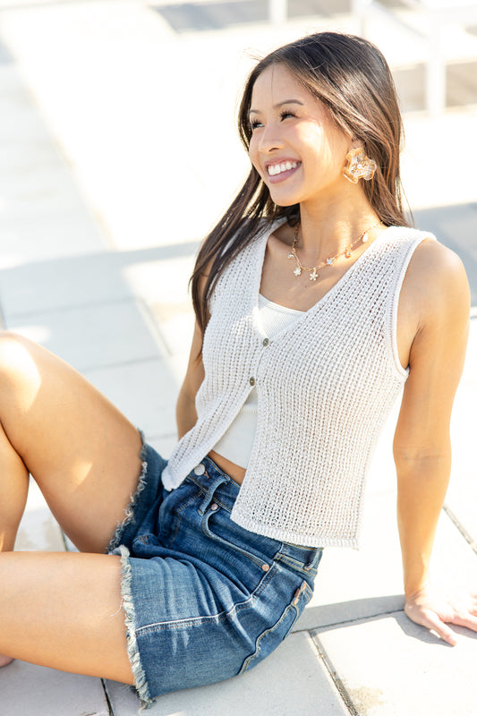 Catch the Rays Sleeveless V-neck Top