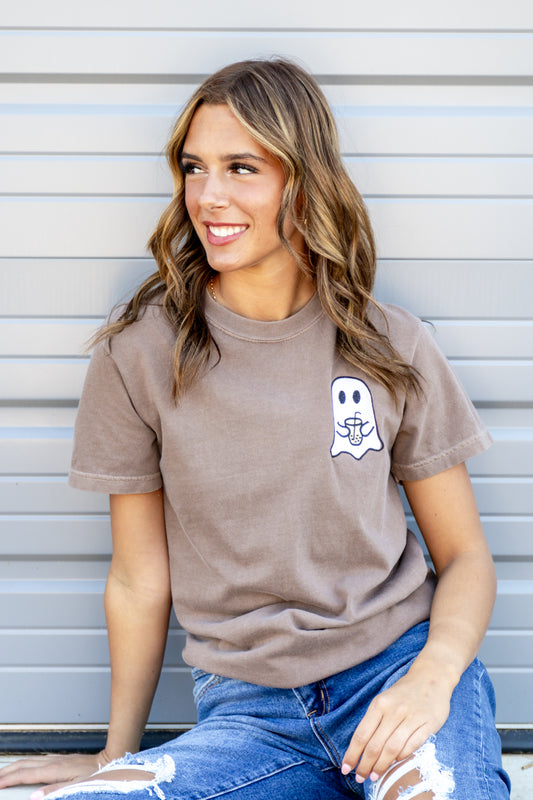 Boos & Brews Coffee Ghost Graphic Tee