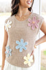 Pop Of Bloom Sleeveless Pullover