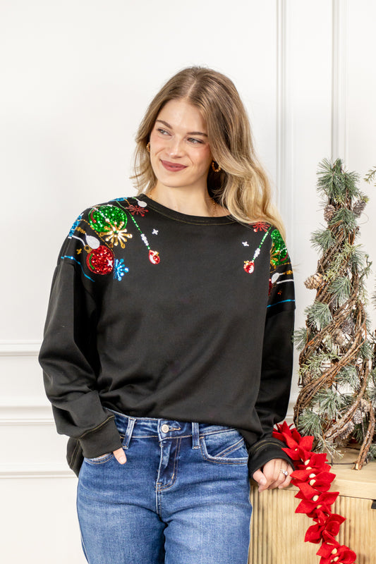 Jingle Bell Rock Sequined Sweatshirt