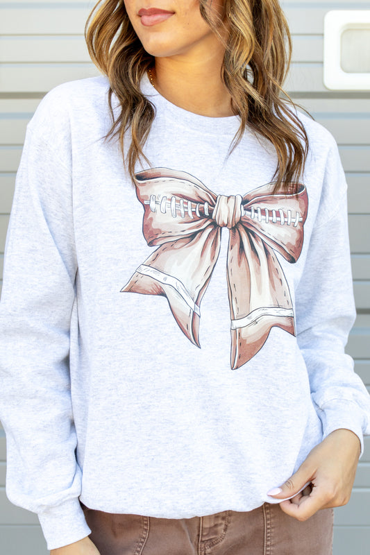 Game Day Glam Sports Bow Sweatshirt