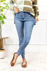 Tummy Control Vintage Wash Skinny Jeans