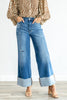 Wild Ride Retro Wide Cuff Judy Blue Jeans