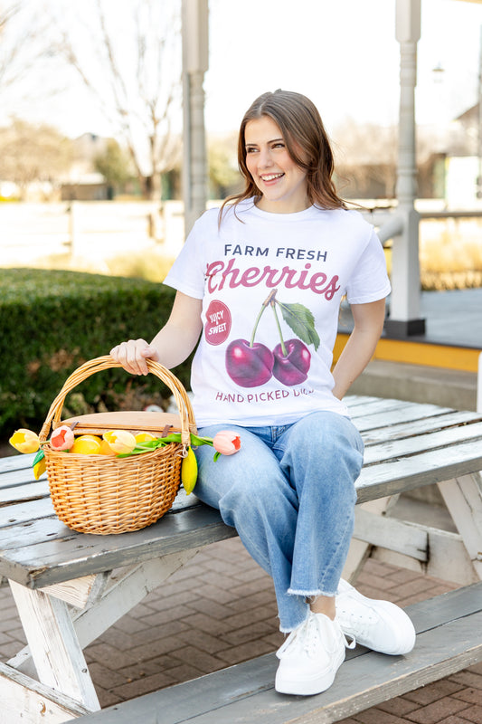 Farm Fresh Cherries Graphic Tee