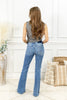 Harbor Town Slant Hem Flare Vervet Jeans