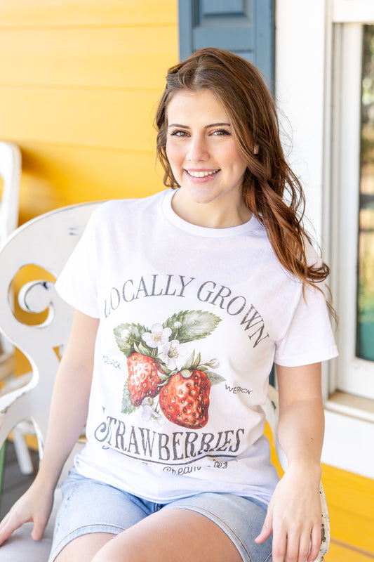 Picked Just Right Strawberry Graphic Tee