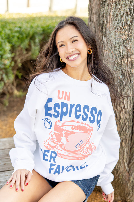 Espresso Please Graphic Sweatshirt