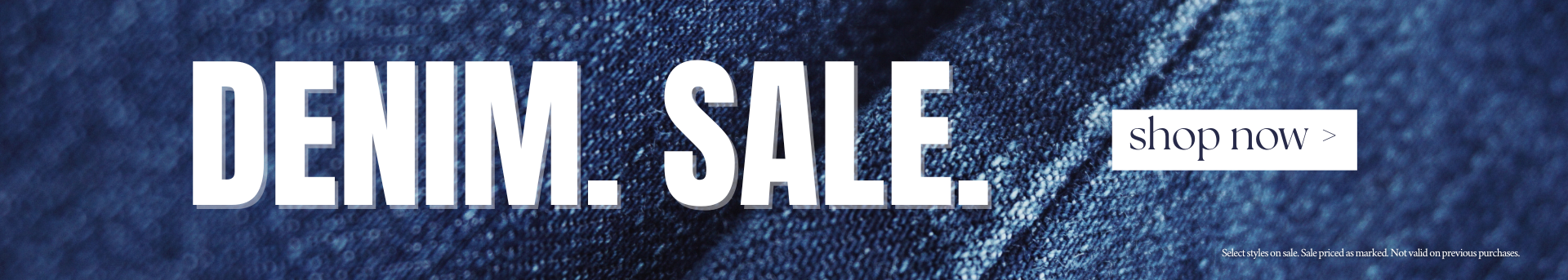 Denim. On Sale.