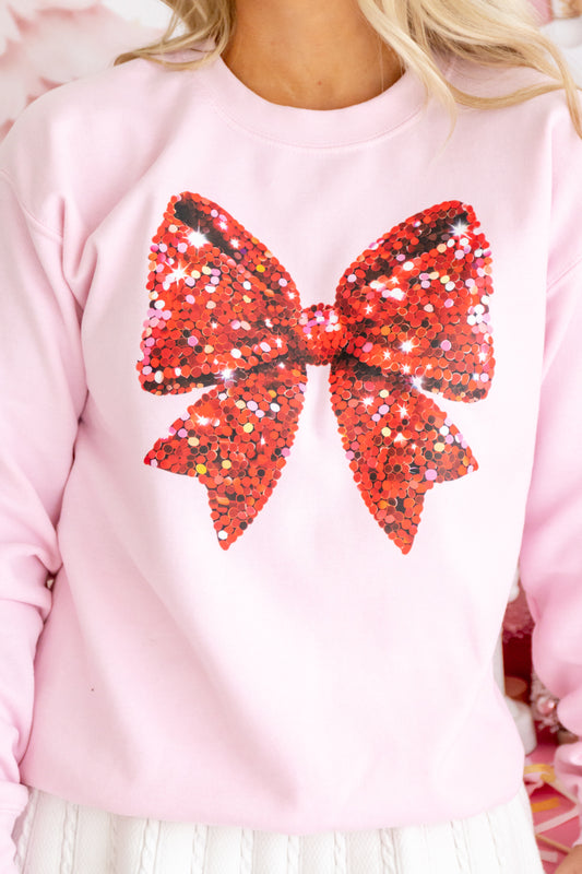 Big Bow Energy Crew Neck Sweatshirt