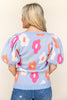 Flower Power V-Neck Sweater