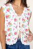 Knotted Garden Sleeveless Vest Top