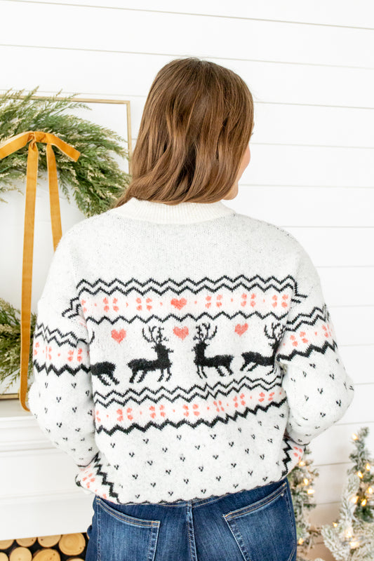 Sleigh Ride Knit Holiday Sweater