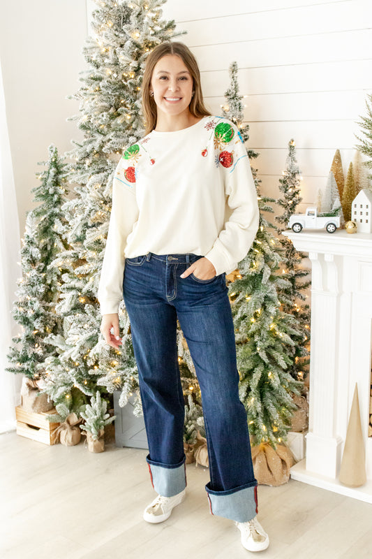 Jingle Bell Rock Sequined Sweatshirt