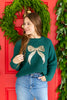 Bow & Glow Sequin Sweater