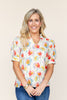 Sunbloom Style Short Sleeve Blouse