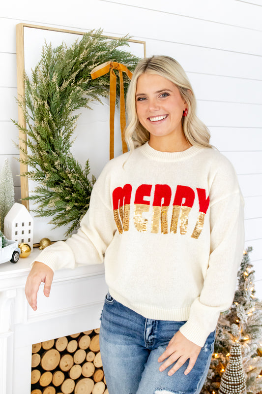 Merry Magic Sequin Sweater