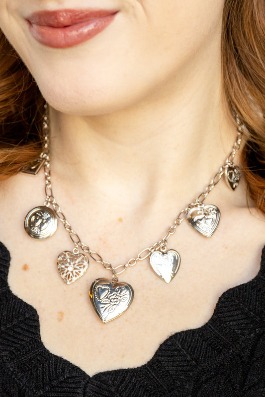 Forever Yours Locket Charm Necklace