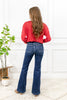 Let's Go Girls Side Seam Judy Blue Flare Jeans