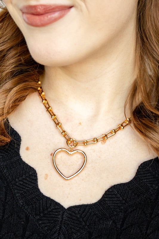 Sweet Love Open Heart Necklace