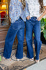 Picture Perfect REG/PETITE Dark Wash Classic Wide Leg Jeans