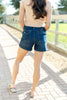 Blue Orchid Back Flap Pocket Denim Shorts