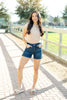 Blue Orchid Back Flap Pocket Denim Shorts