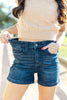 Blue Orchid Back Flap Pocket Denim Shorts