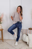Judy Blue Reg/Plus Peach Pop Booty Lift Slim Fit Jeans