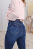 Slim Chance Non-Distressed Tummy Control Skinny Judy Blue Jeans