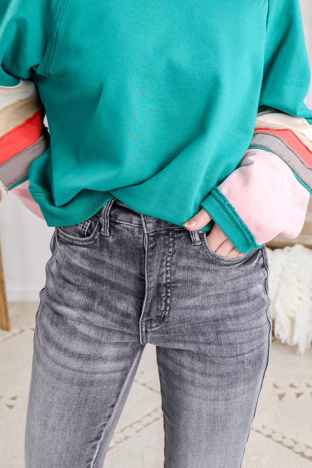 Judy Blue Tummy Control Skinny Jeans - Full Size Garment Dyed for a Flattering Fit