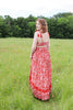 Vermillion Vines Maxi Dress