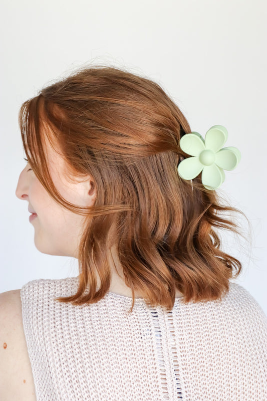 Ava Flower Hair Clips - Soft Colors
