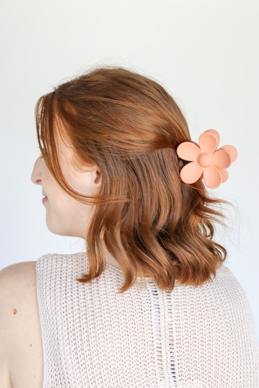 Ava Flower Hair Clips - Soft Colors